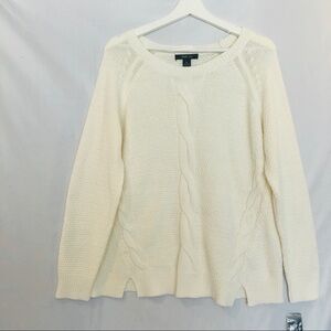 NWT Macy's Style&Co. Ivory Chunky Knit Sweater